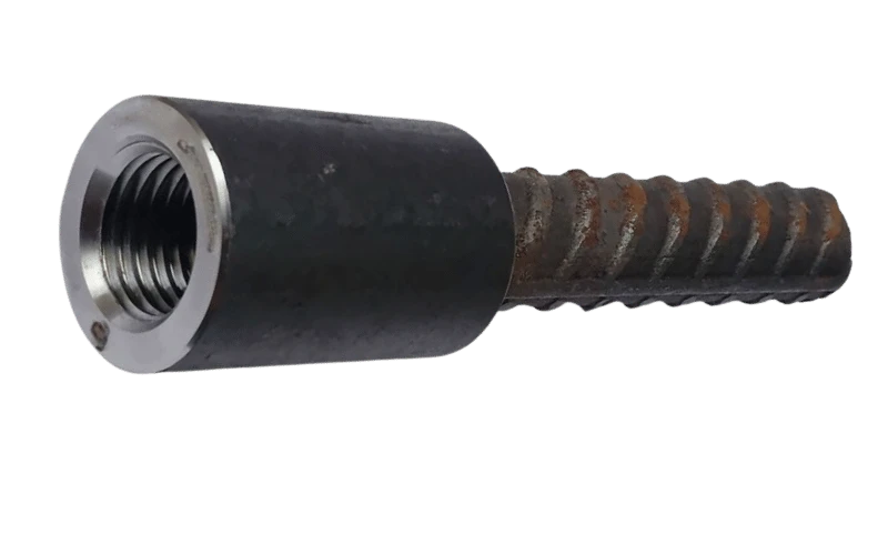 Weldable rebar couplers for precast and prefabricated structures