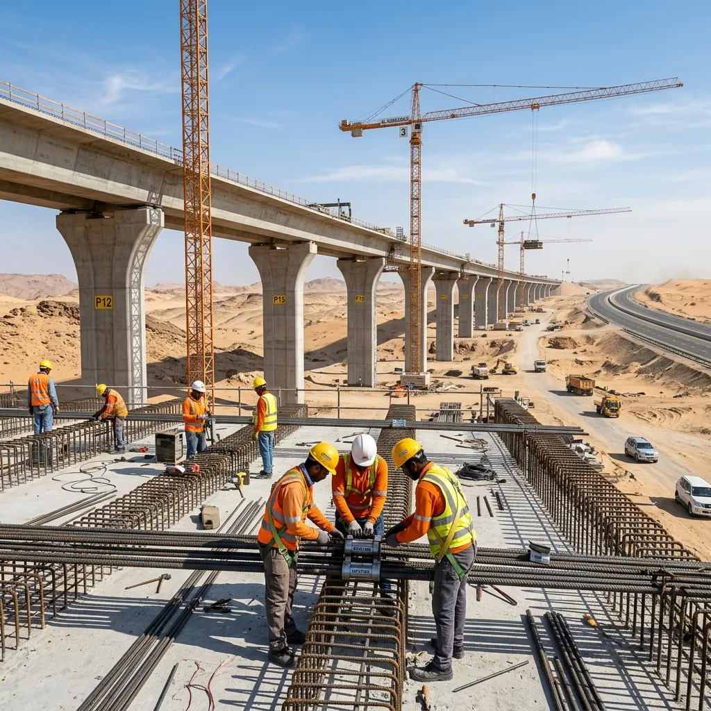 Bridge construction in the UAE — BestNotch mission to accelerate construction with mechanical rebar couplers